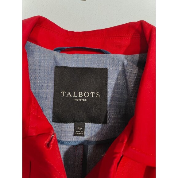 Talbots Women's Petites Red Coat Size 10P - Picture 2 of 6